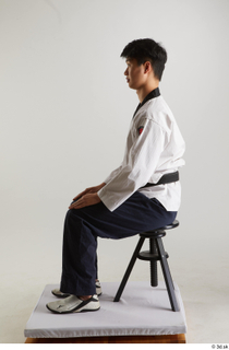 Lan  1 dressed kimono dress sitting sports whole body…